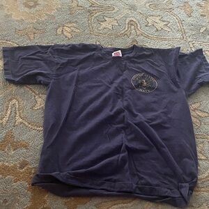 Bayside Navy Blue Short Sleeve Graphic Tee $20 M